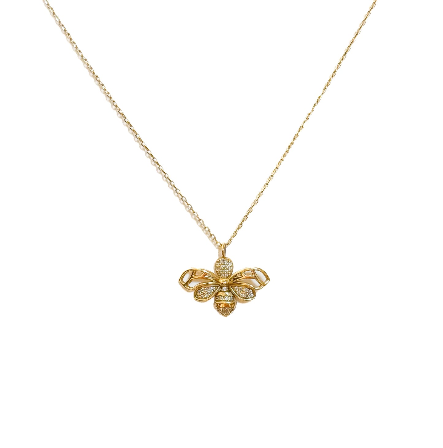 10k Diamond Imperial Bee-verly Necklace